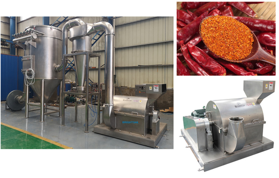 Maquina de moler con martillo de especias en polvo molinera de chilli con especias con CE de Brightsail
