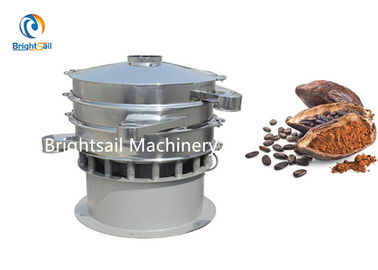 Harina redonda del cacao del azúcar de la máquina del tamiz del polvo de la categoría alimenticia que tamiza la malla 10-120