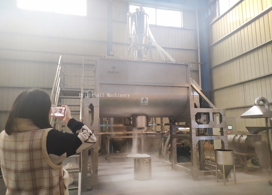 El mezclador horizontal de acero inoxidable industrial del polvo 304 modificó el volumen para requisitos particulares 180l