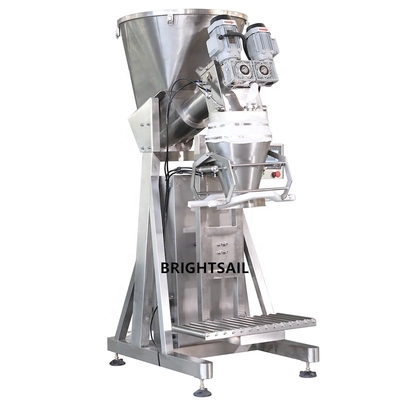 Máquina de rellenar del polvo del tornillo del doble de Brightsail para el embalaje grande del bolso