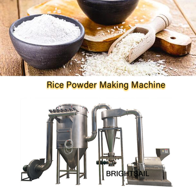 Máquina de elaboración de arroz en polvo para alimentos de Brightsail, molinera de maíz y trigo, molinera de especias