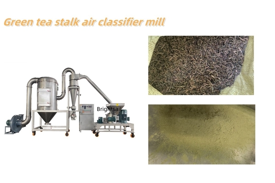 Clasificador de aire de la planta de té verde Molino de pulverización de té molino de producción de té verde en polvo Brightsail