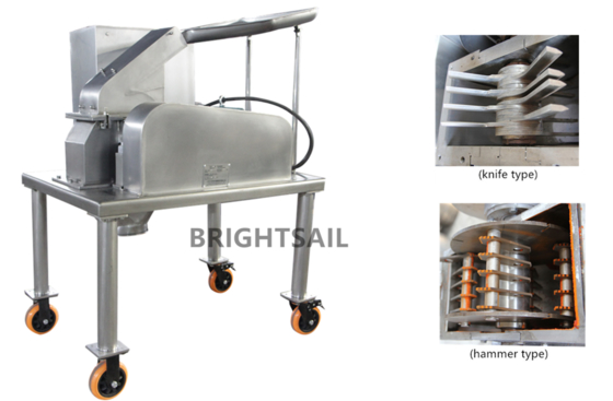 Máquina de molienda de polvo de hierbas BSF molino de chasis farmacéutico molino de martillos de hierbas chinas de Brightsail