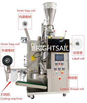 relleno automático de la bolsita de té 20ml y máquina de aislamiento para el empaquetado disponible